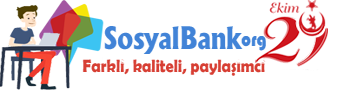 SosyalBank.Org - Bireyleriyle Sosyal, Bilgileriyle Güçlü Toplum